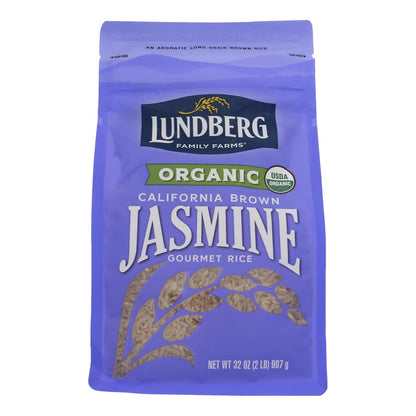 Lundberg Family Farms Brown Jasmine Rice - Case Of 6 - 2 Lb.