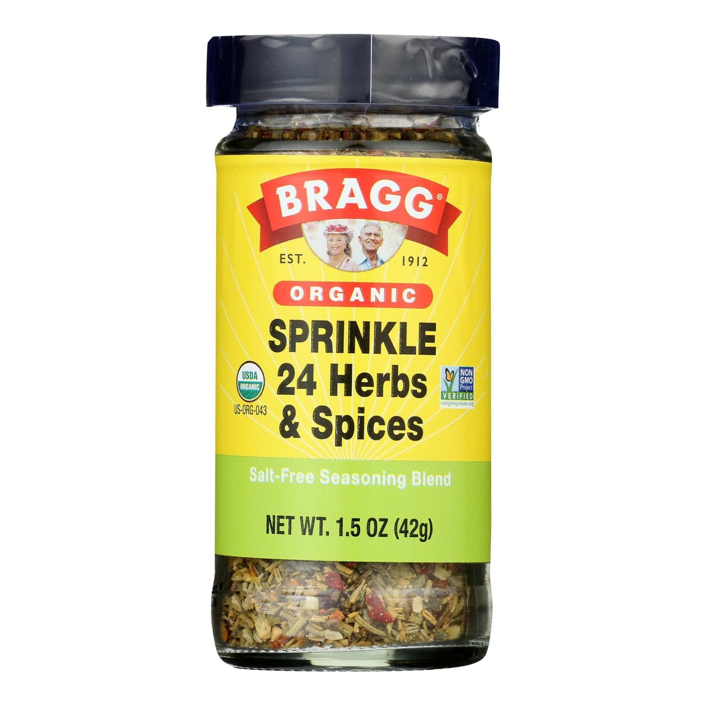 Organic Bragg Sprinkle: Natural Herbs & Spices, 1.5 Oz, 12-Pack