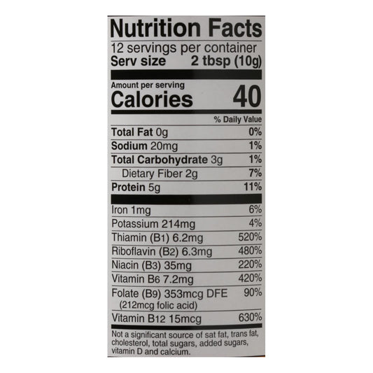 Bragg Nutritional Yeast Seasoning, 4.5 Oz, Case of 12