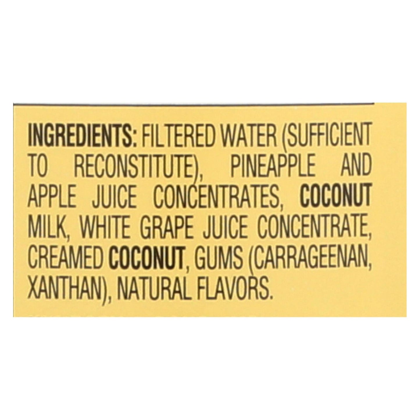 Rw Knudsen Pineapple Coconut Juice  - Case of 6 - 32 FZ