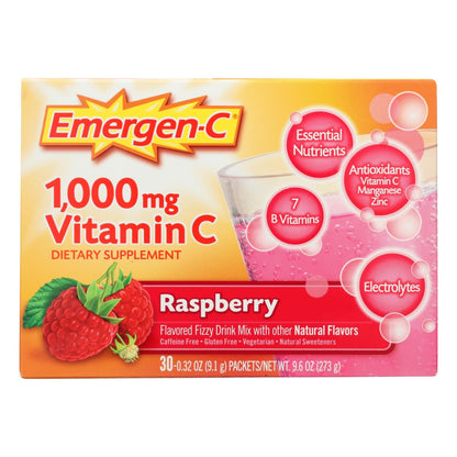 Emergen-C - Emergen-C Raspberry - Case of 3-30 Count