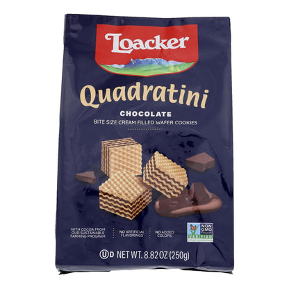 Loacker Quadratini Chocolate Wafer Cookies - 6 Pack, 8.82 Oz