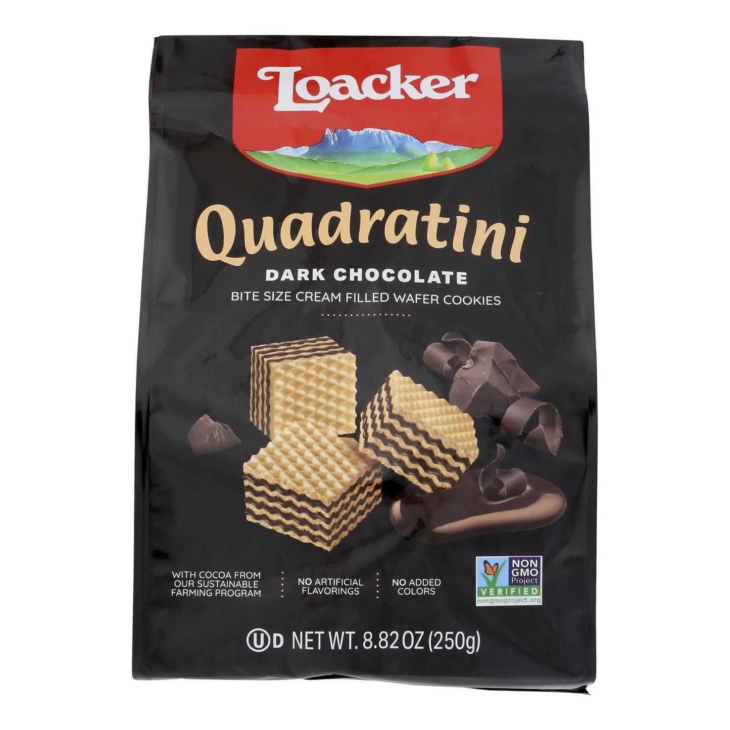 Loacker Quadratini Dark Chocolate Wafers - 6 Pack, 8.82 Oz