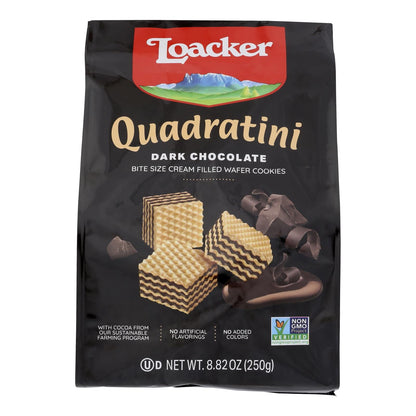 Loacker Quadratini Dark Chocolate Wafers - 6 Pack, 8.82 Oz