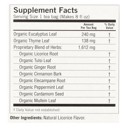 Yogi Organic Breathe Deep Herbal Tea, Caffeine-Free, 6-Pack