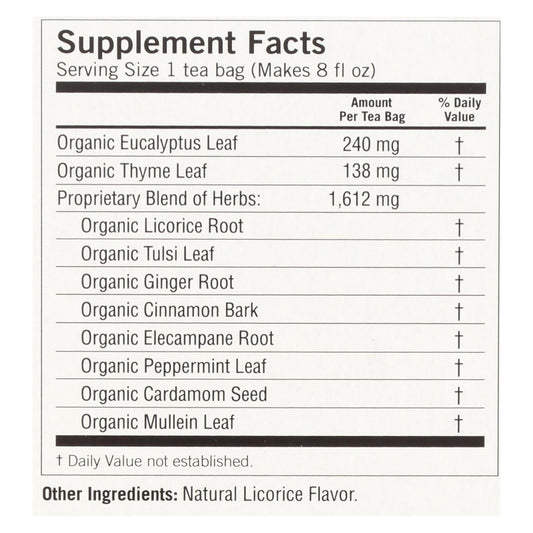 Yogi Organic Breathe Deep Herbal Tea, Caffeine-Free, 6-Pack