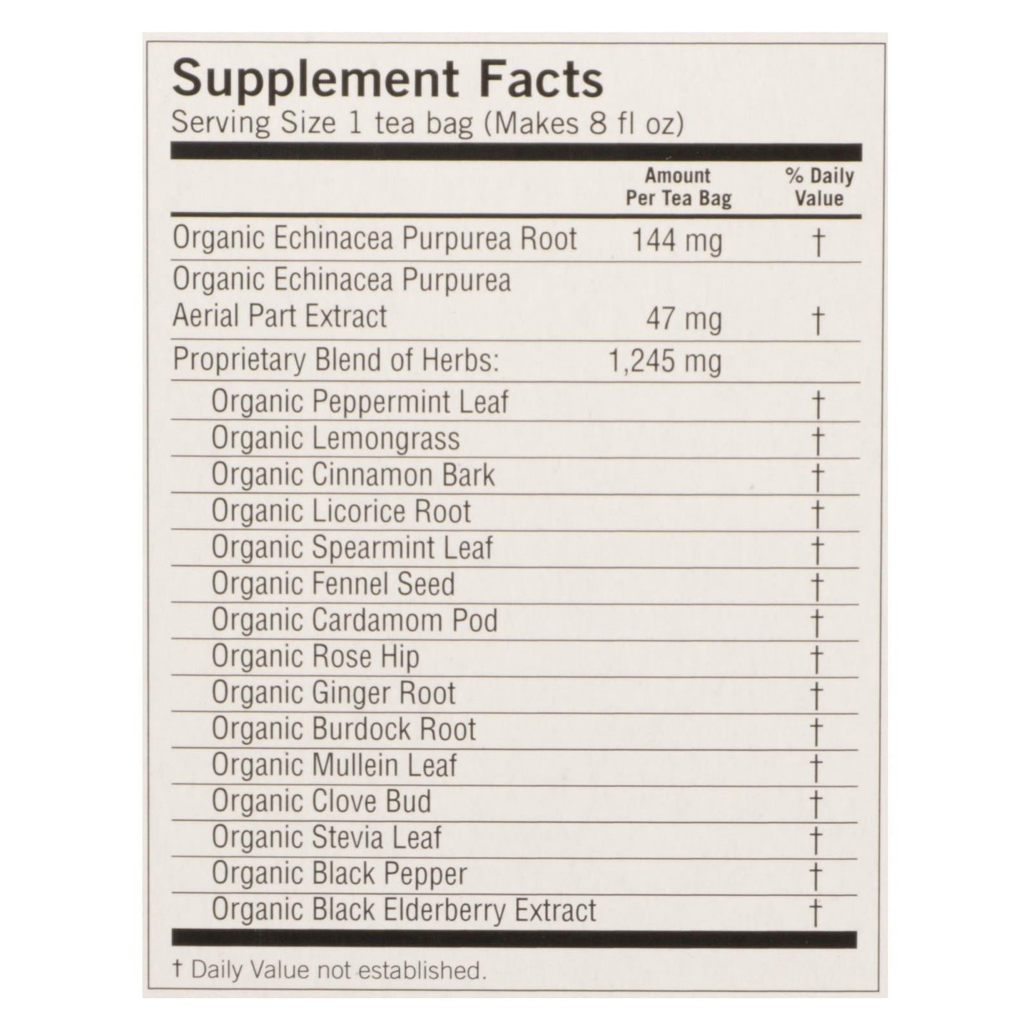 Yogi Echinacea Immune Support Tea, 16 Bags, Case of 6