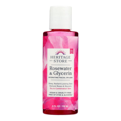 Heritage Products Rosewater And Glycerin - 4 Fl Oz