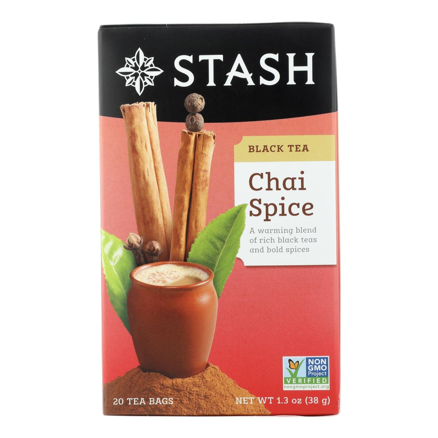 Stash Double Spice Chai Black Tea - 6 Pack, 20 Bags