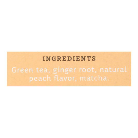 Stash Ginger Peach Matcha Green Tea, 18 Bags (Case of 6)