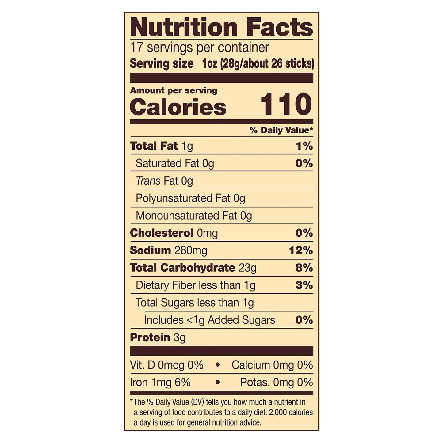 Snyder's Pretzel Sticks Family Size - 6 Pack, 17 Oz Each