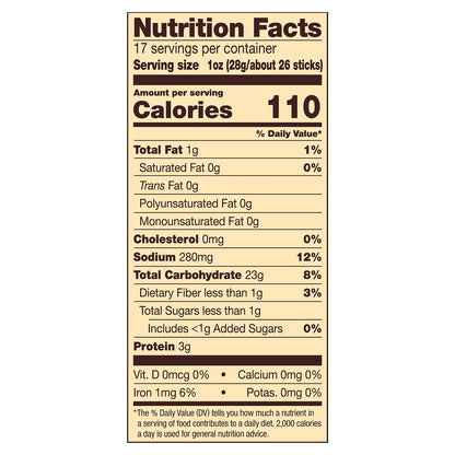 Snyder's Pretzel Sticks Family Size - 6 Pack, 17 Oz Each