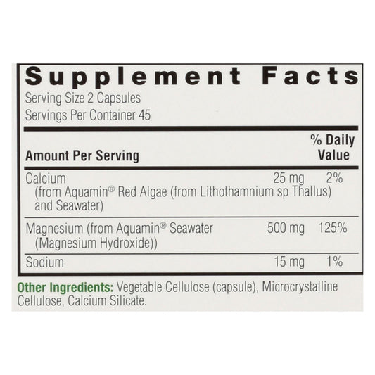 Nature's Answer Plant-Based Magnesium Supplement - 90 Caps