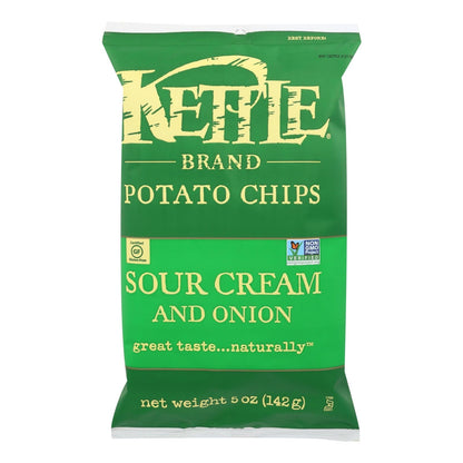 Kettle Chips - Sour Cream & Onion - 15 Pack, 5 Oz Each