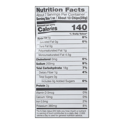 Kettle Brand - Potato Chips Ssalt Vngr - CS of 12-6.5 OZ