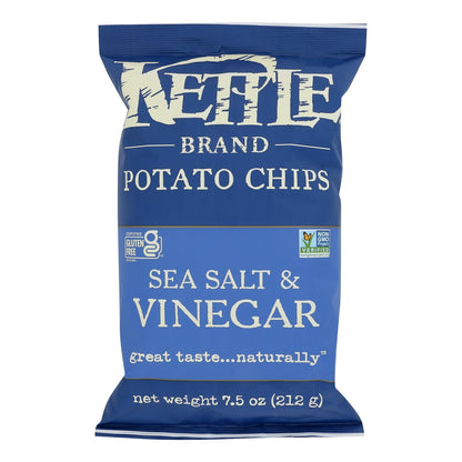 Kettle Brand - Potato Chips Salt&vinegar - Case of 12-7.5 OZ