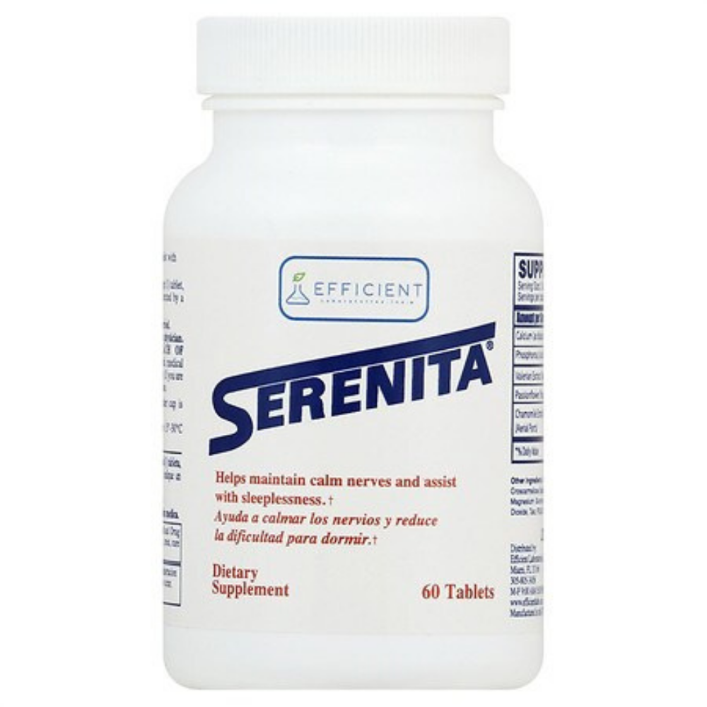 Efficient Serenita Calm Nerves & Assist Sleep Supplements (60 ct)