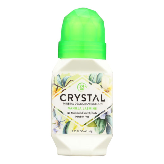 Crystal Essence Roll-on Deodorant, Vanilla Jasmine 2.25 Oz