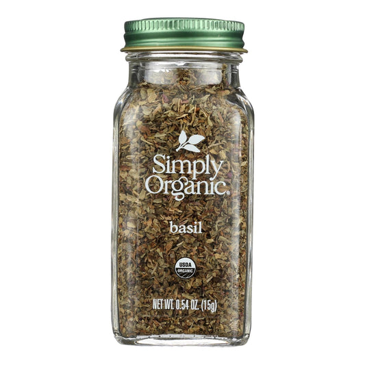 Simply Organic - Basil Organic - Case of 6 - 0.54 Ounces