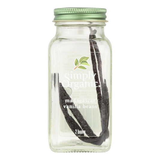 Simply Organic Whole Madagascar Vanilla Beans, 2 Count