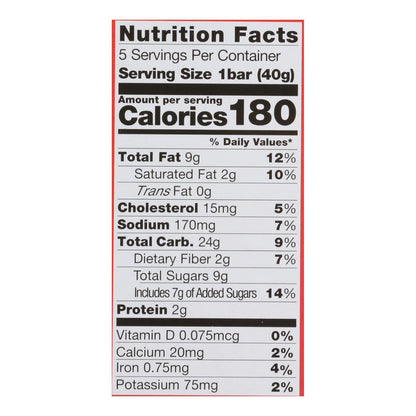 Pamela's Oat Choc Chip Peanut Butter Bars, 6-Pack, 1.41 oz