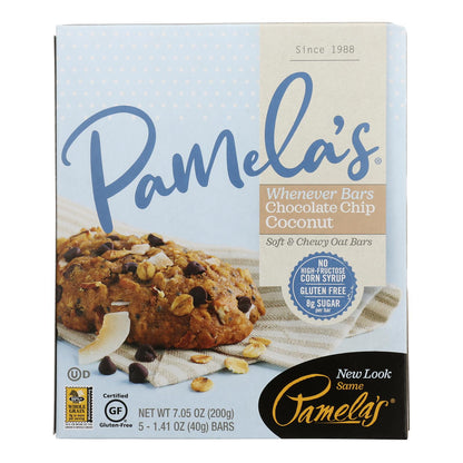 Pamela's Oat Choc Chip Coconut Bars - 6 Pack (1.41 oz)