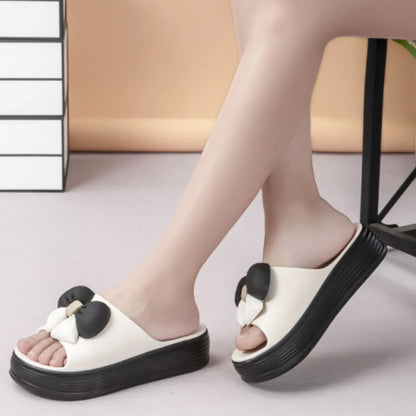 Open Toe Platform Slippers