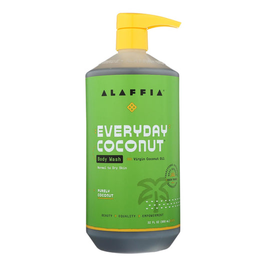 Alaffia Coconut & Coffee Berry Body Wash, 32 FZ