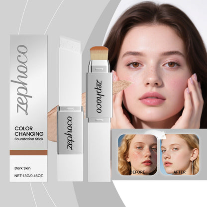 2-in-1 Color-Changing Foundation Stick Deep Skin Tone