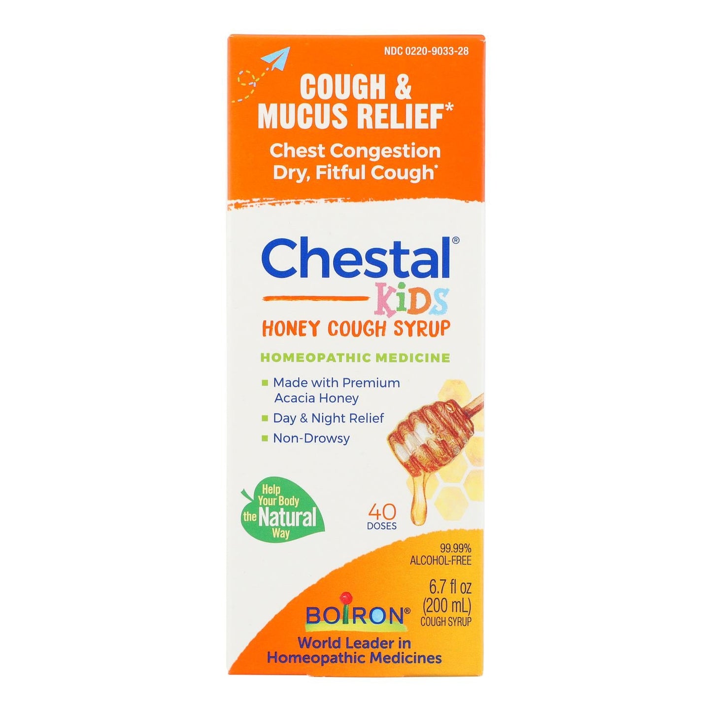 Boiron Chestal Kids Honey Cough & Chest Congestion 6.7oz
