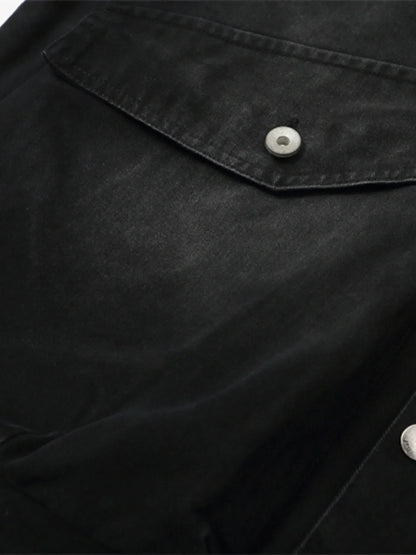 Men's Plus Size Drawstring Long Sleeve Jacket