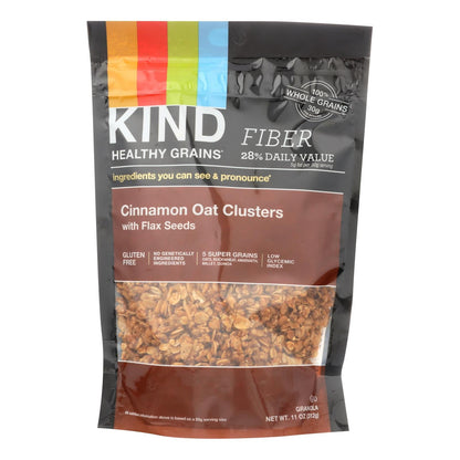 Kind Cinnamon Oat Clusters with Flax - 11 Oz, Pack of 6