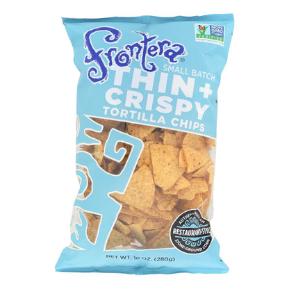 Frontera Thin & Crispy Tortilla Chips, 10 oz, Case of 12