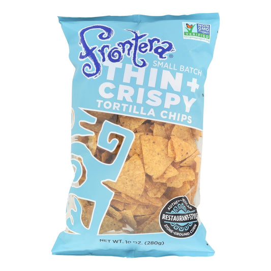 Frontera Thin & Crispy Tortilla Chips, 10 oz, Case of 12
