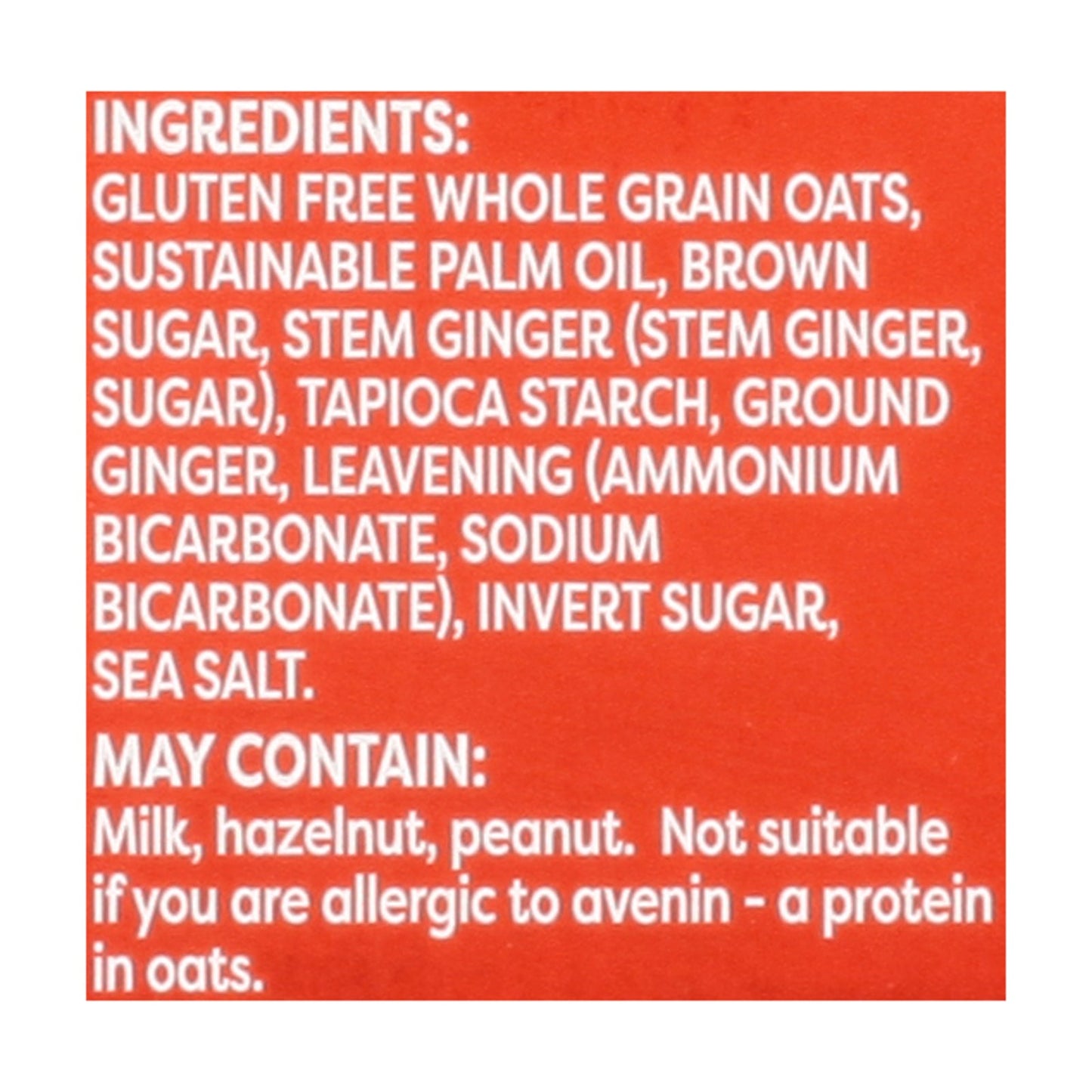 Nairn's Gluten-Free Ginger Oat Cookies, 6 Pack