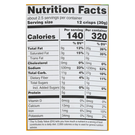 Hippie Snacks Cauliflower Crisps Original - 8 Pack