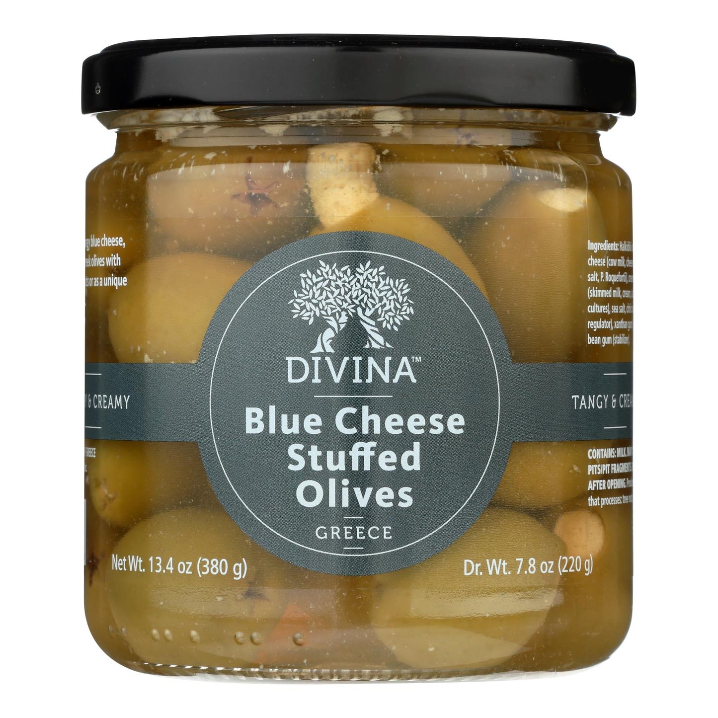 Divina Blue Cheese Stuffed Olives, 6-Pack, 7.8 Oz