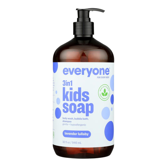 Everyone Kids 3-in-1 Soap, Lavender Lullaby, 32 Oz