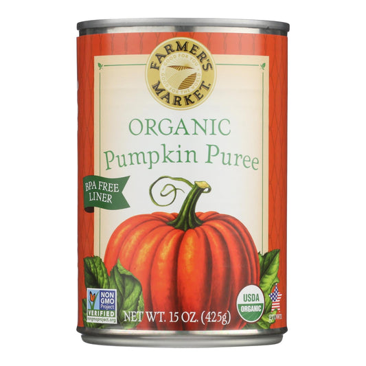 Organic Canned Pumpkin, 15 Oz, Case of 12