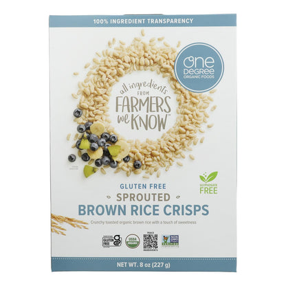 One Degree Organic Sprouted Brown Rice Cereal, 6-Pack