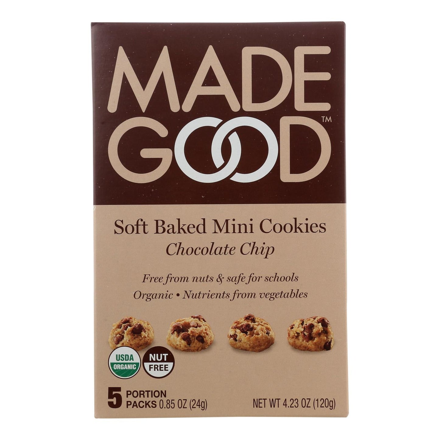 Made Good Soft Chocolate Chip Cookies, 6-Pack, 4.25 oz