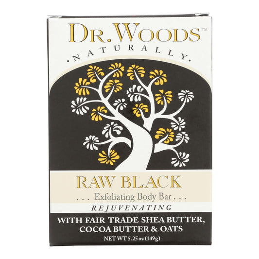 Dr. Woods Bar Soap Raw Black - 5.25 Oz