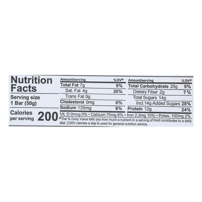 NuGo Dark Choc Chip Nutrition Bars - 50g, Pack of 12