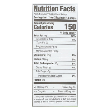 Boulder Canyon Avocado Oil Sea Salt Chips, 12-pack, 5.25 oz