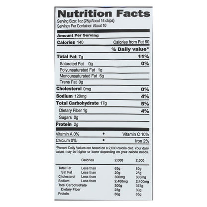 Boulder Canyon Avocado Oil Sea Salt Chips, 12 Pack, 10oz