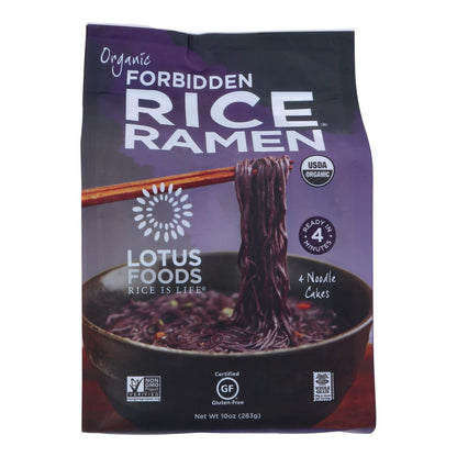 Organic Lotus Forbidden Rice Ramen, 4 Cakes, 10oz, Case of 6