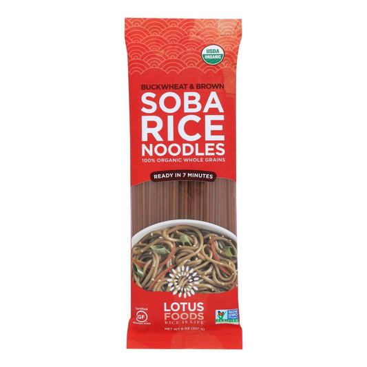 Lotus Foods - Ndls Organic Bkwt/bn Rc Soba - Case of 8-8 OZ