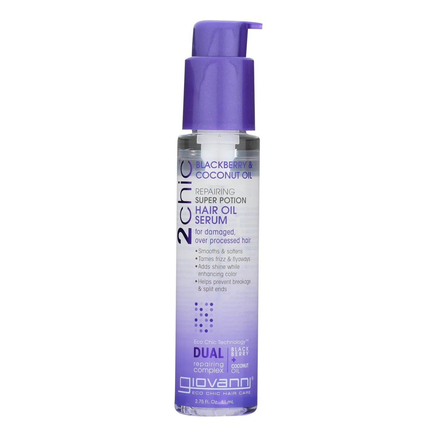 Giovanni 2chic Repairing Hair Oil Serum, Blackberry Coconut
