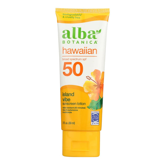 Alba Botanica Island Vibes SPF50 Sunscreen, 3oz