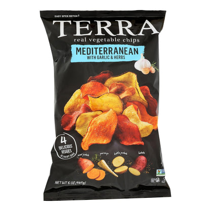 Terra Mediterranean Veggie Chips, Case of 12, 5 Oz